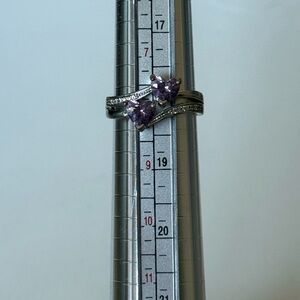 Elegant Purple Stone Women's Ring